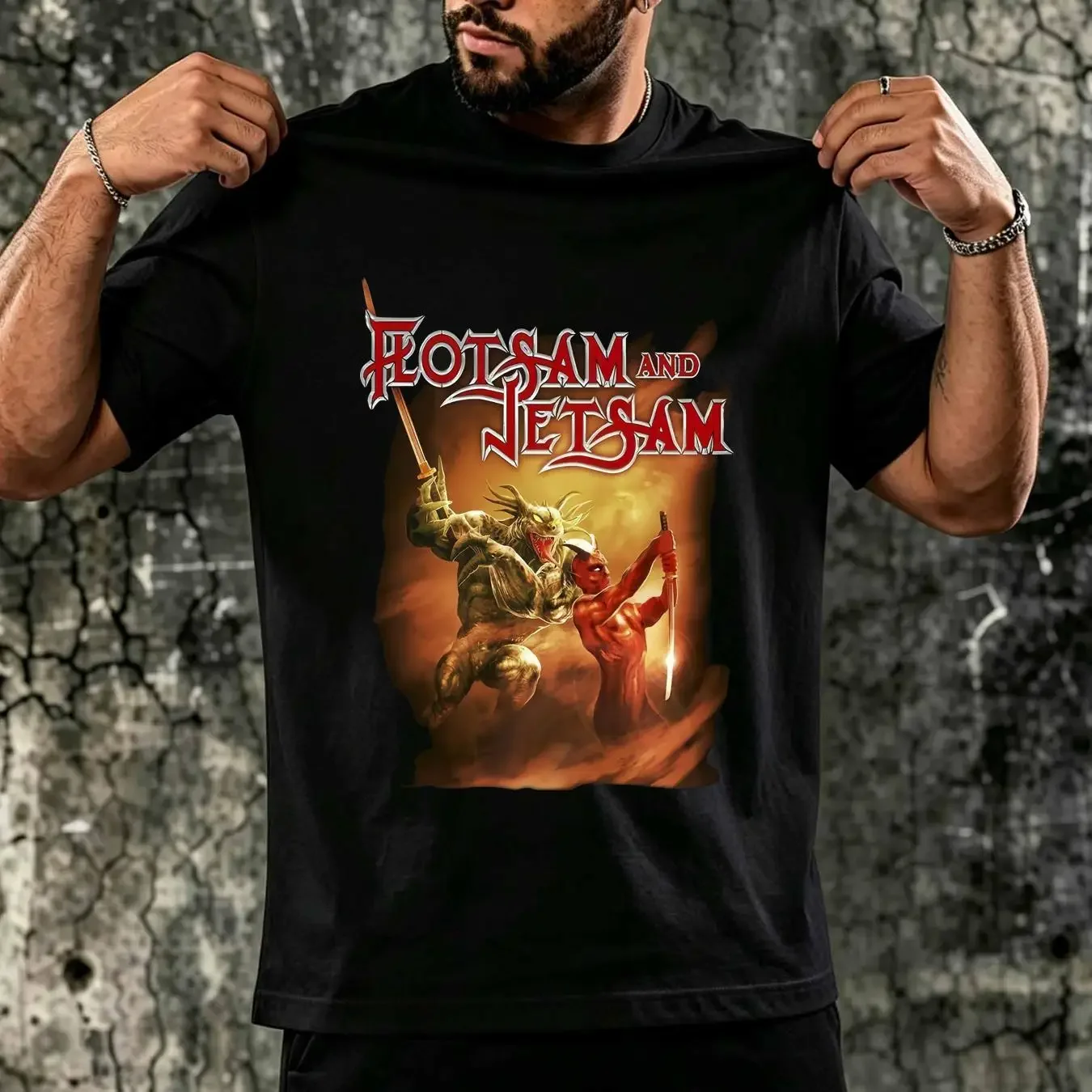 washed T Shirt No Place for Disgrace Flotsam and Jetsam Black S 5XL UT372 vintage Washed Casual Versatile fashion homme