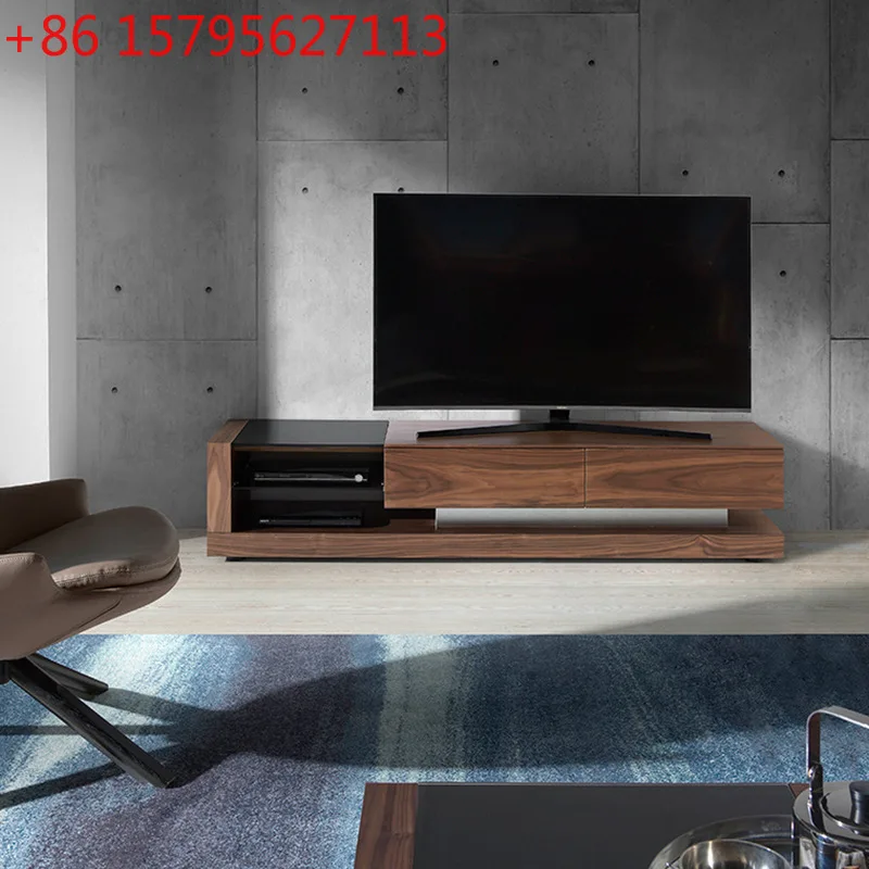 

All solid wood Nordic style minimalist living room TV cabinet modern storage TV floor cabinet