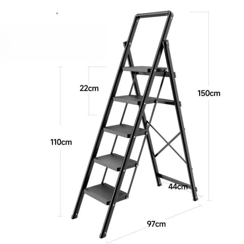 Housewarming folding ladder home multi-functional herringbone ladder expansion thickening four or five steps stairs stool
