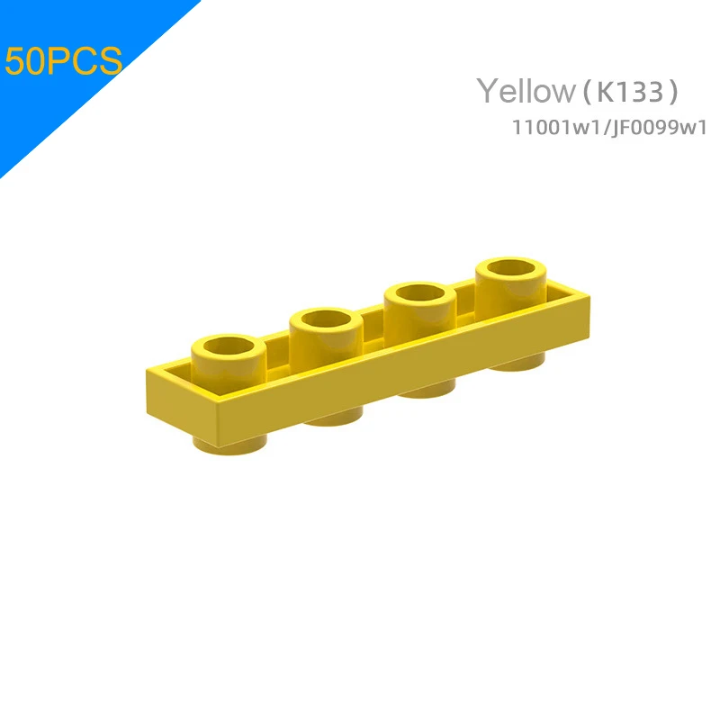 11001w 1JF0099w1 Assembly Part Double-sided Short 4-Hole Building Block Toy Parts 50PCS/LOT