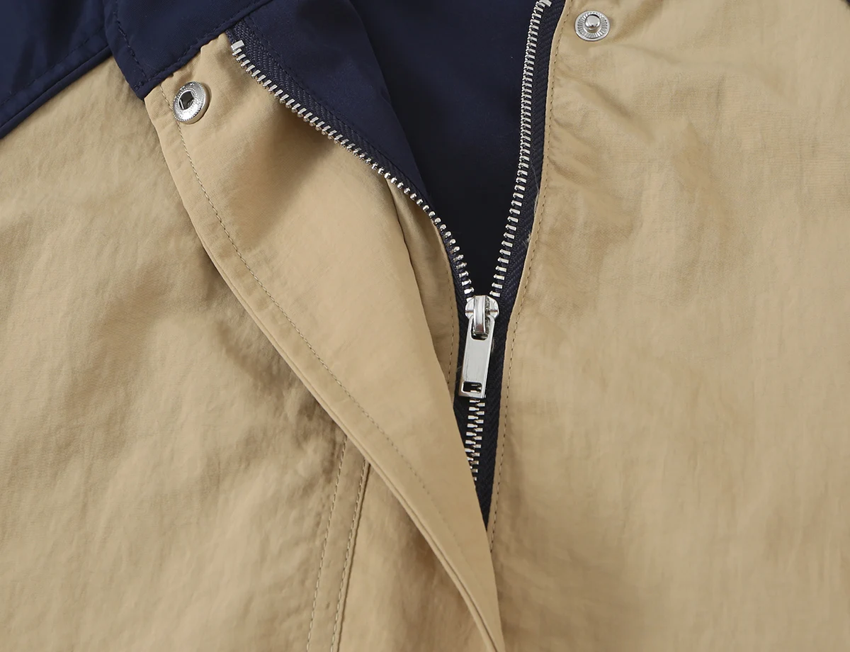 KONDALA Damen Trendiges High-Street Kontrast-Hosen-Set mit Reißverschlussjacke und Hose mit elastischem Bund, Frühherbst 2026, lässiges sportliches Damen-Set – Detail 9