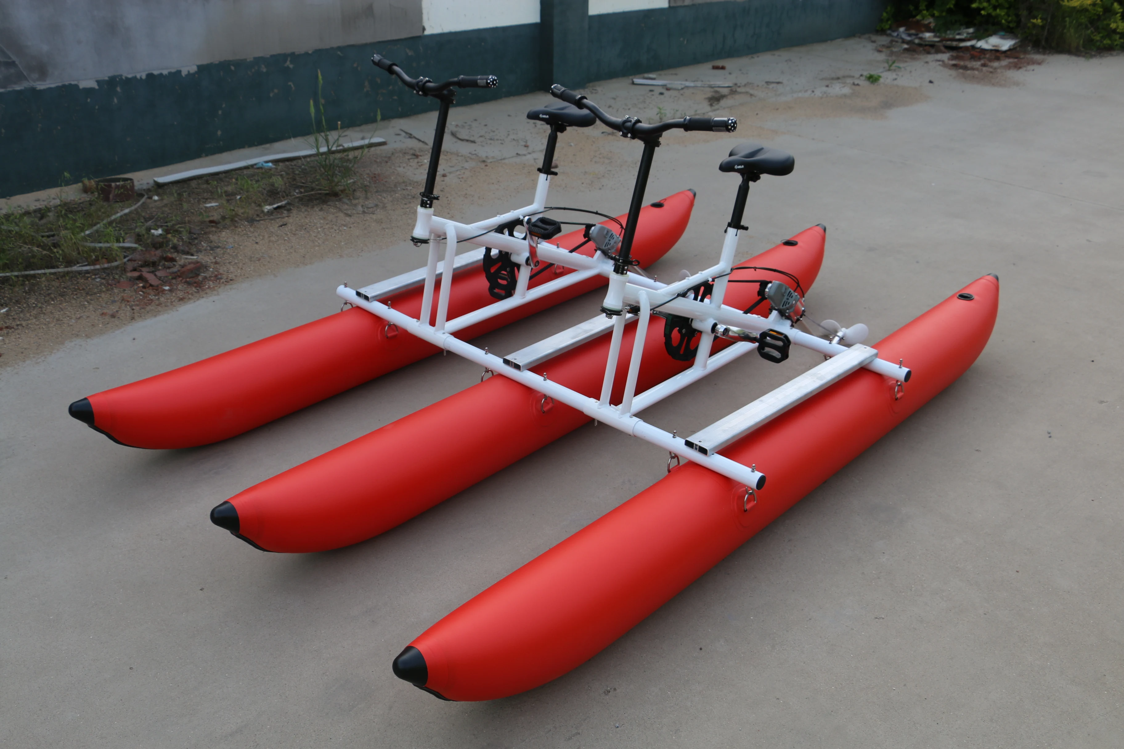 Factory Wholesales Custom PVC Polyvinyl Chloride Double Inflatable Pedal Water Bicycle Bike for Water Based Leisure Sports