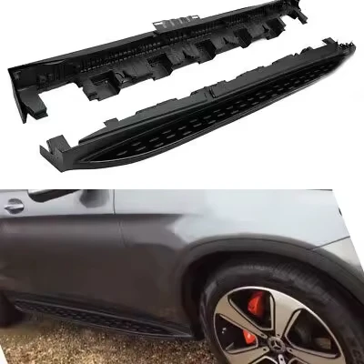 Wholesale high quality durable 2Pcs Black Running Board Side Step Nerf Bar fit for Mercedes Benz GLC X253 2016-2022