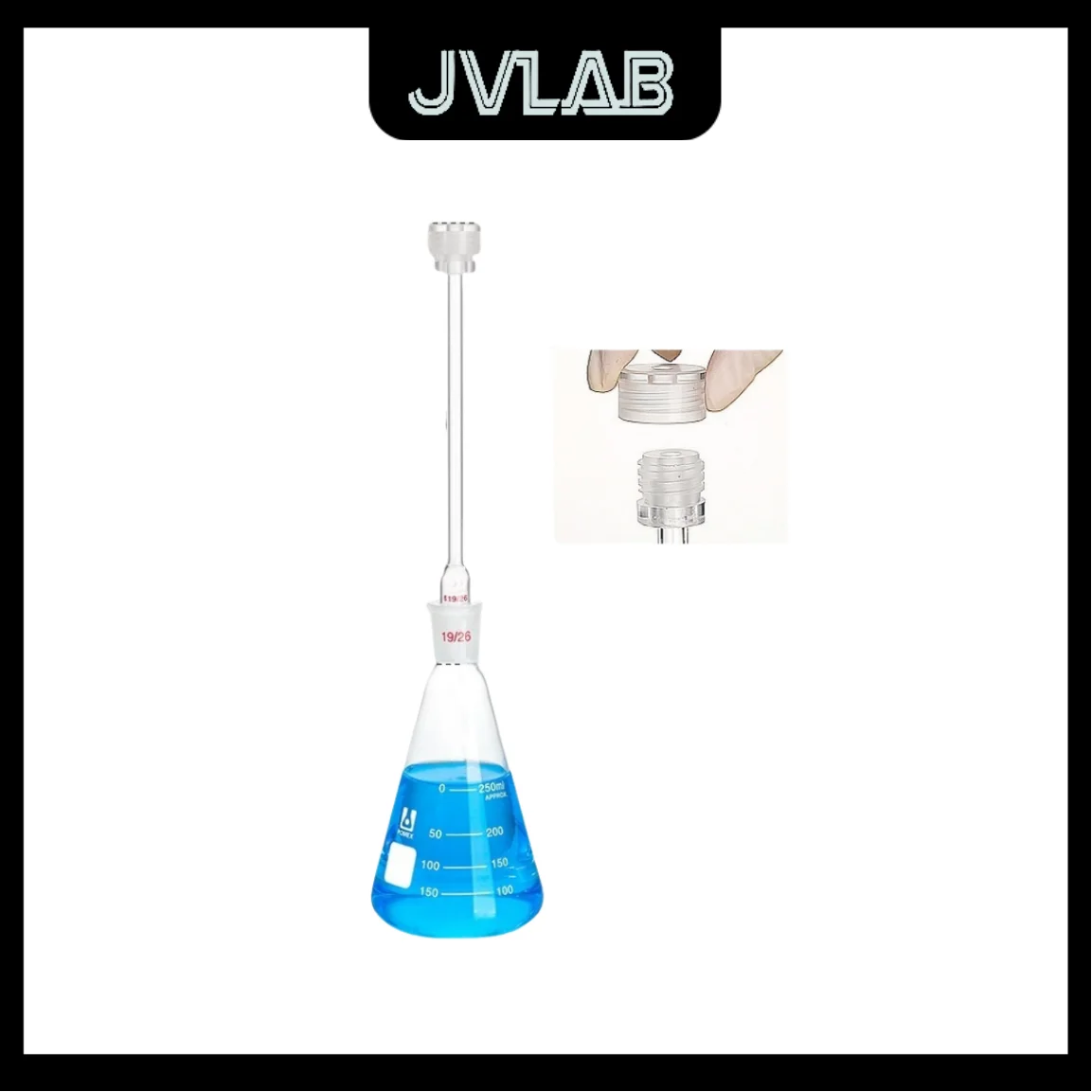 

Trace Element Analysis System 100/150/250ml Boro3.3 Glass Tube Water Soil Testing Sealed Plug Dual-Detection JVLAB