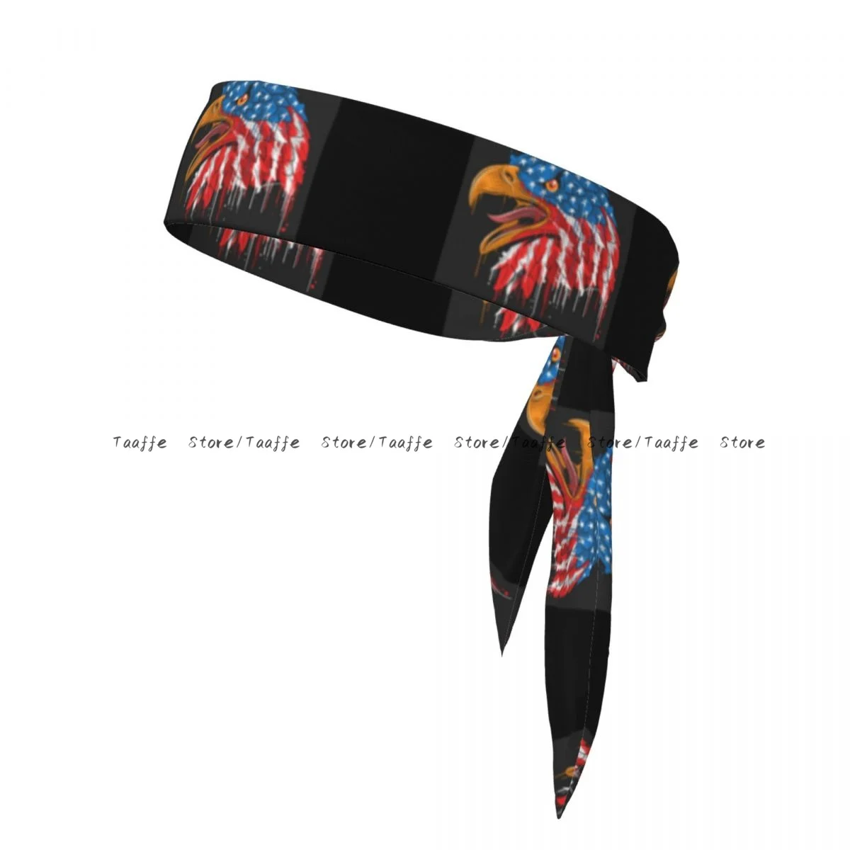 Sweatband Bandanas Eagle USA Flag Hairband Head Tie Sports Headband Hair Accessories