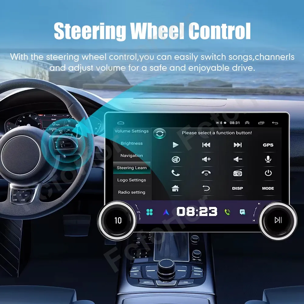 Elegante y Moderno Reproductor Multimedia para Auto con GPS, Pantalla Táctil HD Ultra Grande de 11.5 Pulgadas, Android 15, para Land Rover Evoque 2012-2018