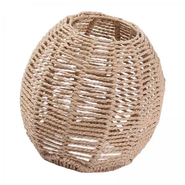 Retro style Handwoven Pendant Lamp Shade for Bedroom Hotel Cafe Teahouse