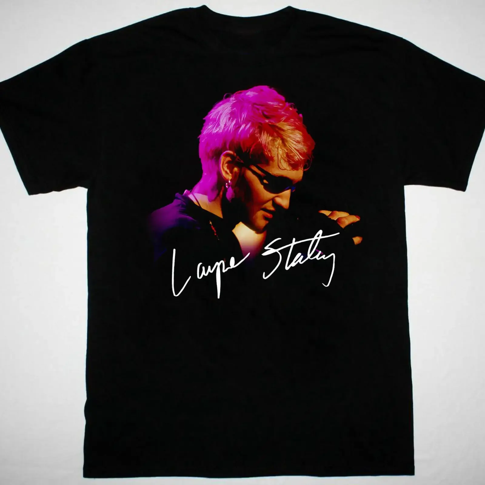 Layne Staley Alice In Chains signed T-Shirt Black Cotton