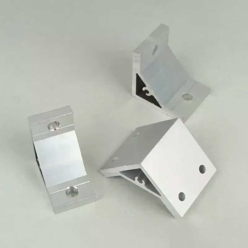 Cast Aluminum 90 Degree Angle Bracket for 20/30/40/45 Series Aluminum Profile Single-slot Connection Joint Industrial Fastener