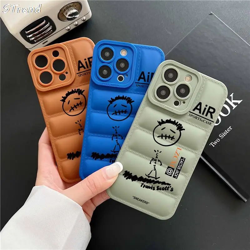 Luxury Hip hop Travis scot Phone case for iphone 11 12 13 14 15 16 Pro max plus X XS XR Cactusjack Skateboard Sneakers Cover