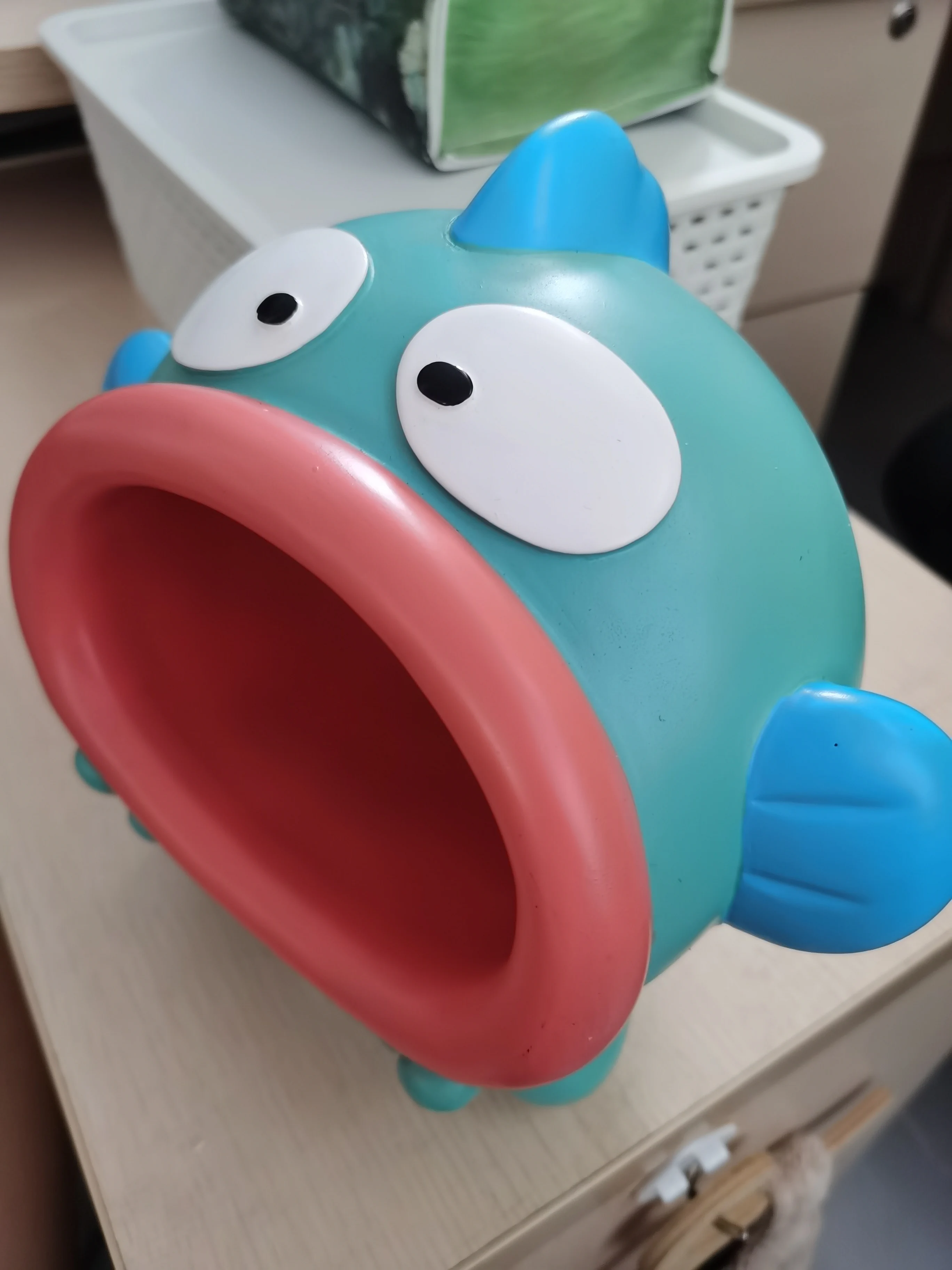 Sanrio Series Hangyodon Ugly Fish Hanton Big Mouth Storage Model Handmade Figure Doll Home Decoration Birthday Gifts Toys