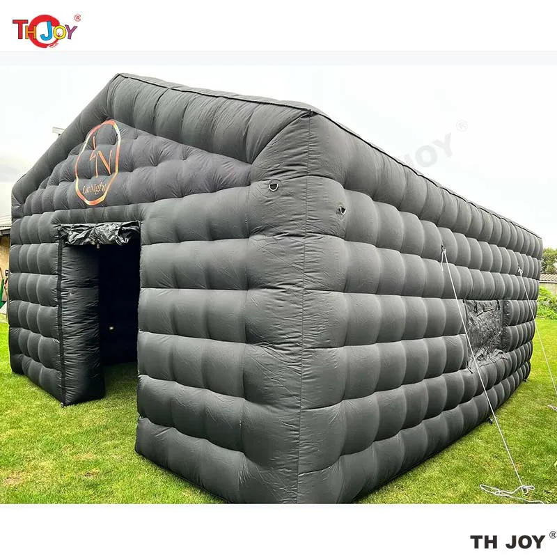 Portable Inflatable Nightclub Cube Tent Disco Light Nightclub Tent with LED Colour Lighting