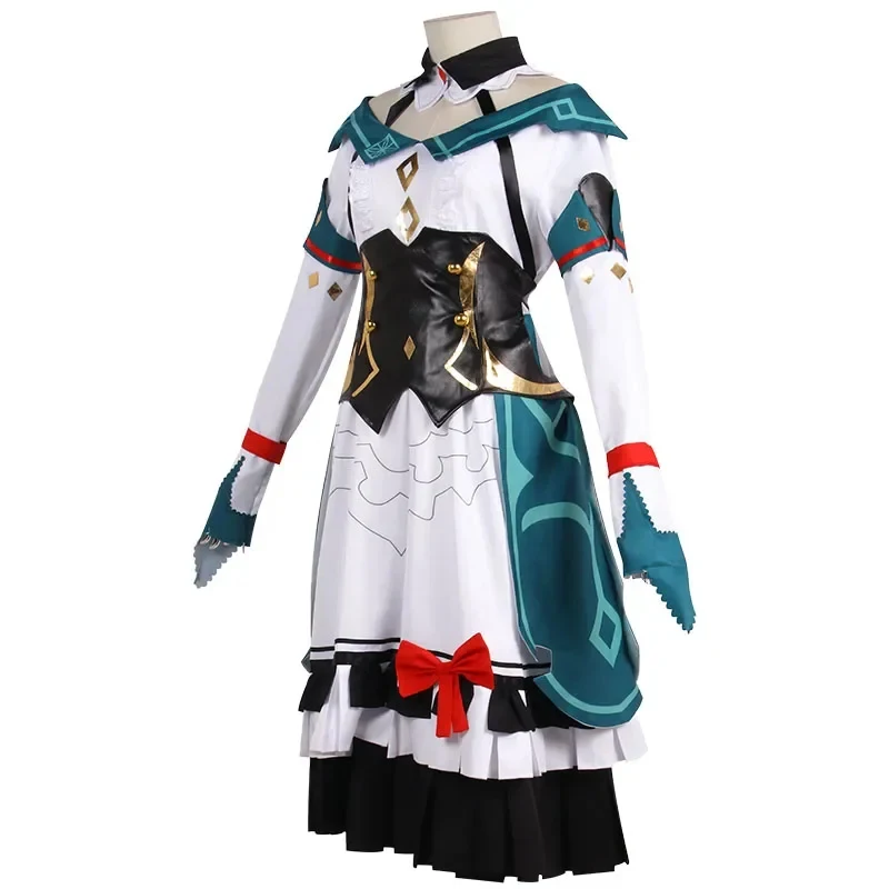 s;3'c\5/b'Anime Genshin Impact Katheryne Game Suit Elegant Uniform Cosplay Costume Party Role Play Clothing Halloween 3'f,6\b;8