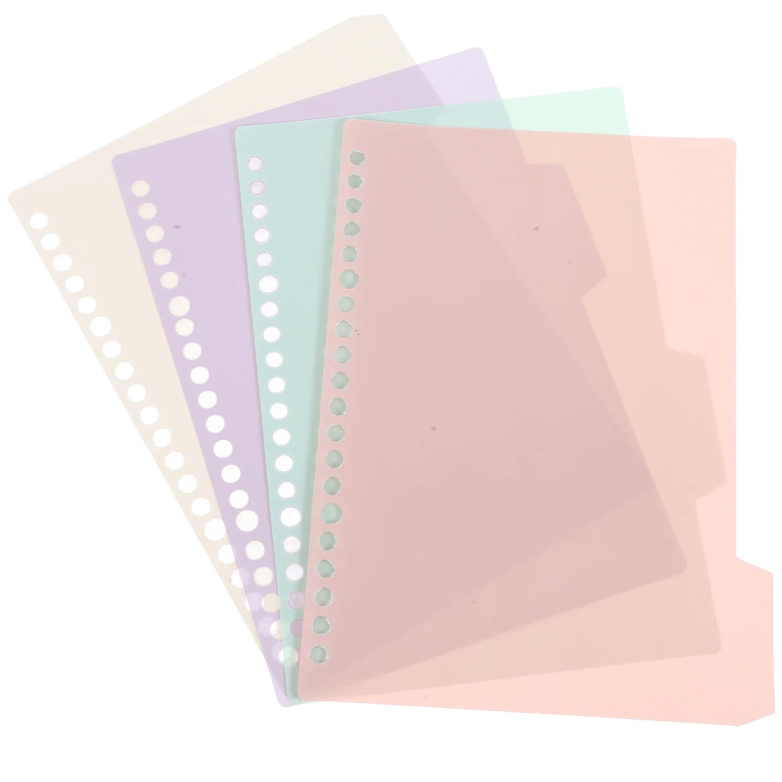 Loose-leaf Book Separated inside Pages Notebook Small with Tabs Household Office