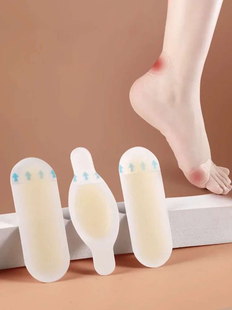 Pegatinas protectoras de Gel para zapatos, parches adhesivos para los pies, almohadillas de ampolla hidrocoloide, delineador de talón, yeso para aliviar el dolor, cuidado de los pies, 1 piezas