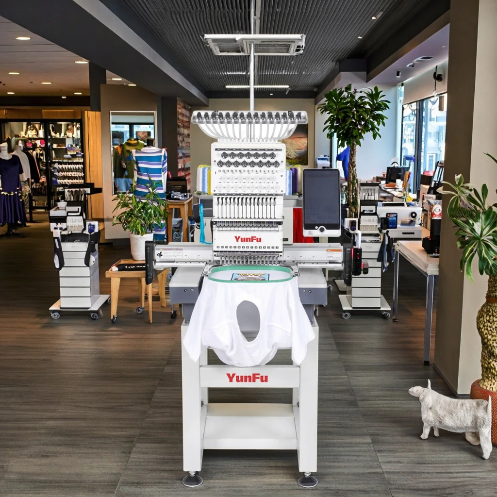 Free Customization Small Embroidery Machine/Embroidery Machine Single-head 12 Needle/Embroidery Machine For T-shirt And Hat