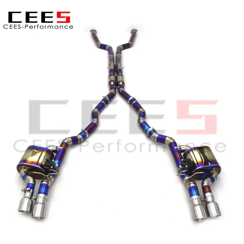 cees For BMW M6 E63 V10 5.0L 2006-2010 Catback Exhaust Systems Racing Car Muffler Exhaust Titanium Valvetronic Exhaust Pipe