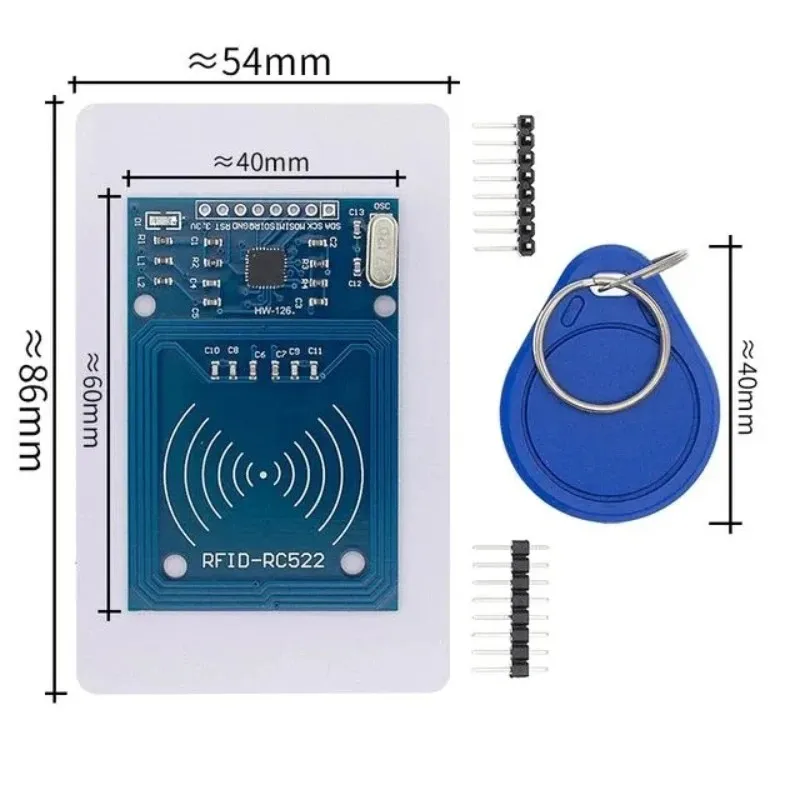 1-10 قطعة MFRC-522 RC-522 RC522 هوائي تتفاعل IC وحدة لاسلكية لاردوينو IC مفتاح SPI الكاتب قارئ IC بطاقة القرب وحدة XCW