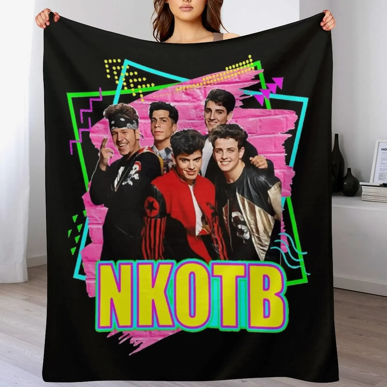 

NKOTB Throw Blanket Decorative Sofas valentine gift ideas Luxury Throw Extra Large Throw Blankets