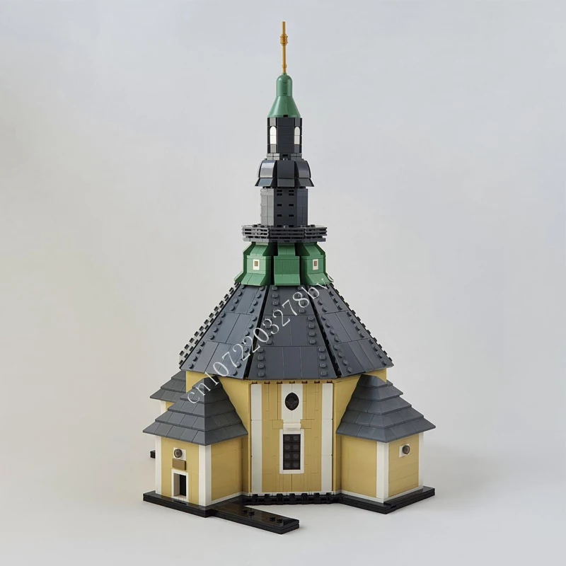 1651PCS Seiffen Mountain Church Modular MOC Creative street view Model Building Blocks DIY Education Assembly Model Toys Gifts