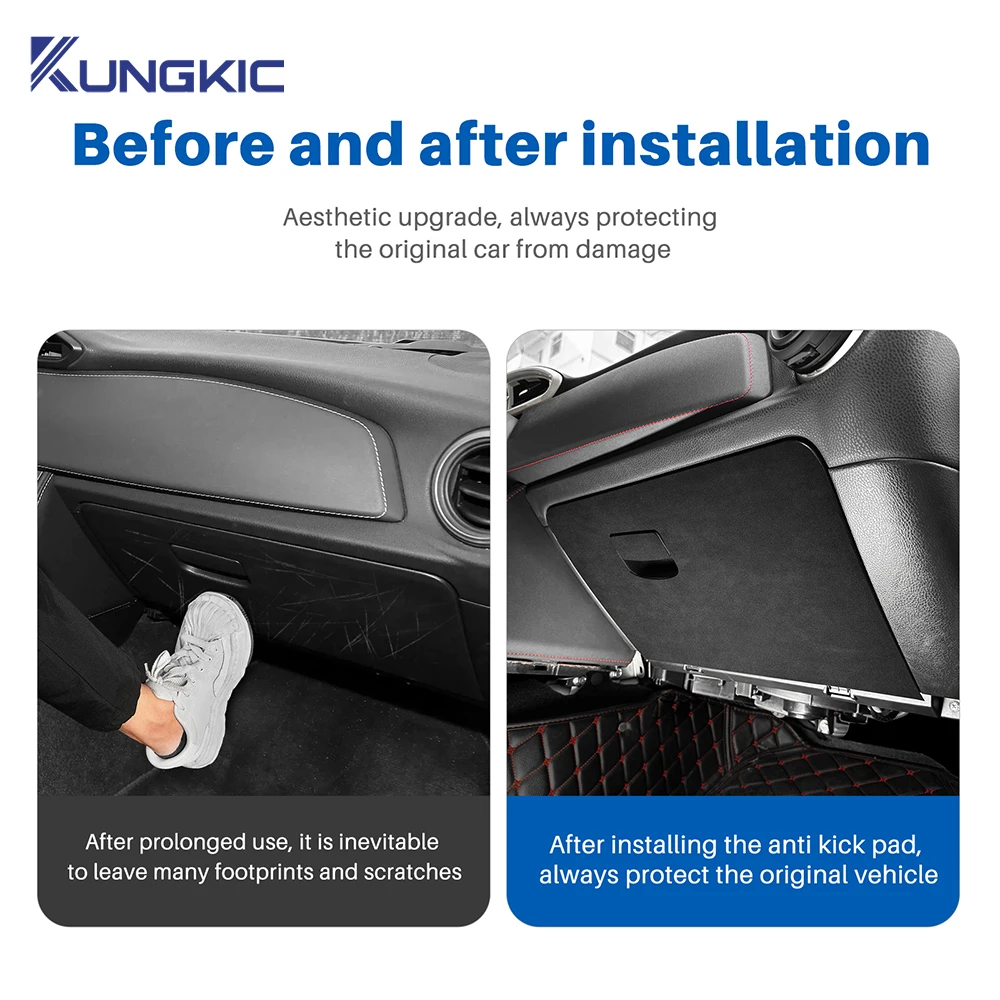 For Subaru BRZ/ Toyota GT86 2012 2013 2014 2015 2016 2017 2018 2019 2020 LHD RHD Car Copilot Box Anti-kick Suede Protect Sticker