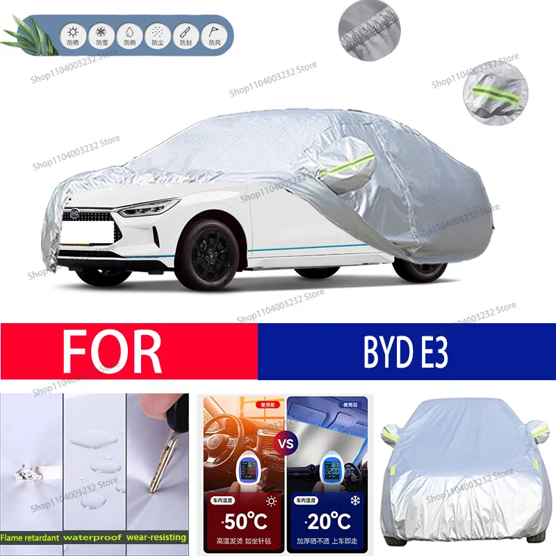 

For BYD E3 Car clothing sun protection snow prevention antifreeze car protective cover auto cover