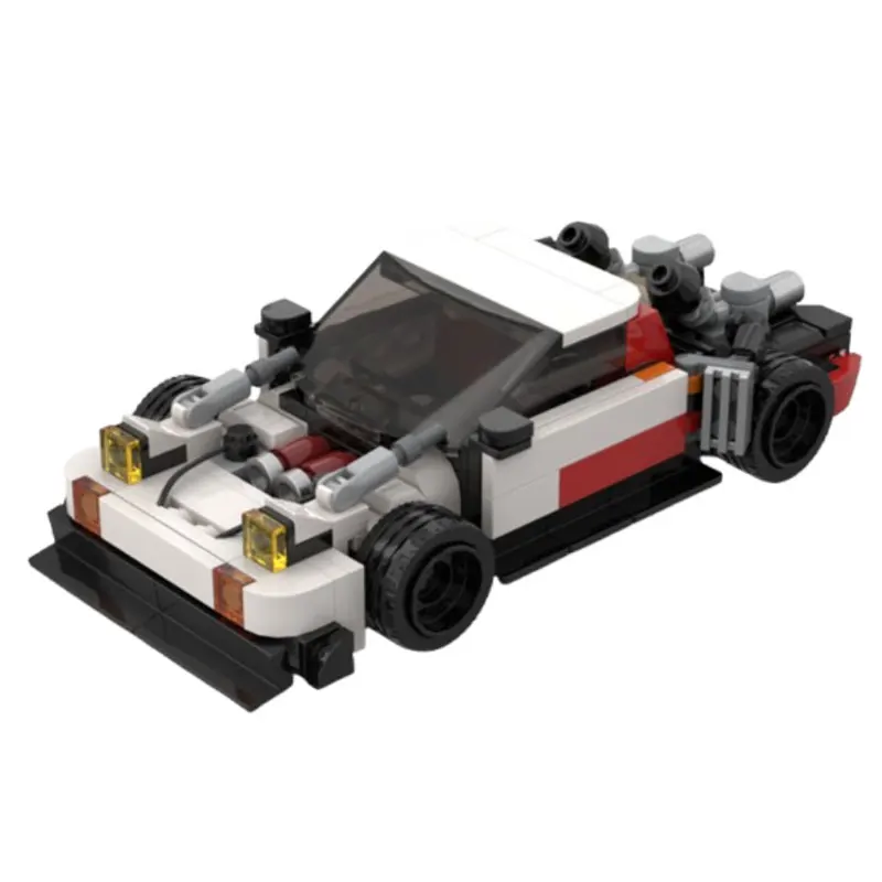 

250-piece small particle building blocks, 1988 model MOC speed racing car toy vehicle gift set