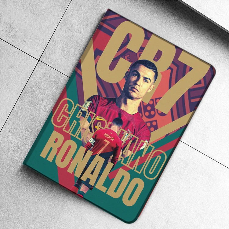 Football Superstar R-Ronaldo Case For iPad 10.2 7th 8th Air 1 2 3 Mini 2 3 5 Case Luxury Silicone For iPad Air 4 iPad Pro11 Case