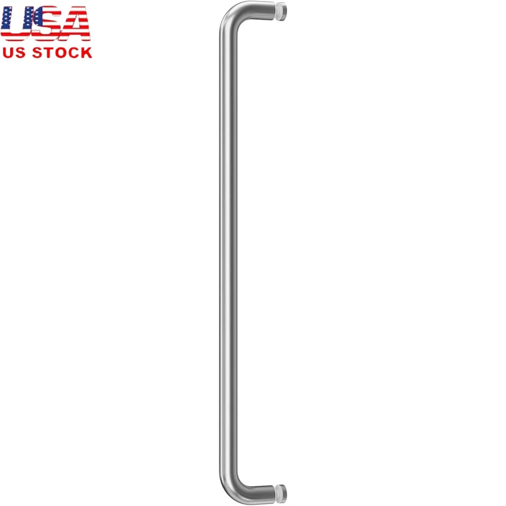 

Stainless Steel Shower Door Handle Replacement Towel Bar 24 Inch Sliding Glass Door Hardware Anti-Corrosion Easy Installation