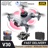 4DRC New V30 Mini Drone with Camera HD 4K 1080P FPV RC Drones Profesional Five-sided Obstacle Avoidance Helicopter Dron Toy Gift