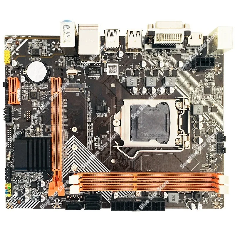 H61 desktop computer main board M.2 hard disk 1155 pins CPU Gigabit network interface card Integrated graphics card Support DDR3