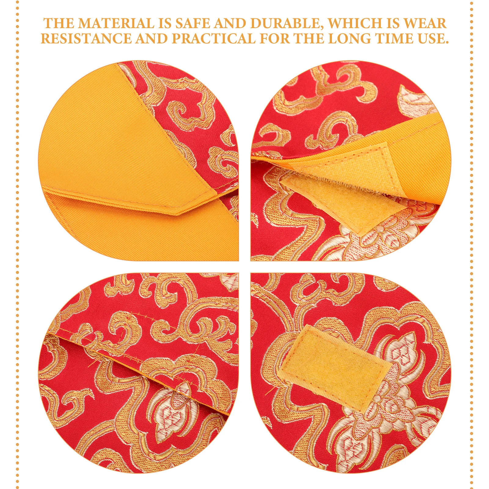 

Confucian Classic Pocket Organizer Chinese Silk Wrap Pouch Lightweight Portable Storage Envelope Reusable Washable Buddhist