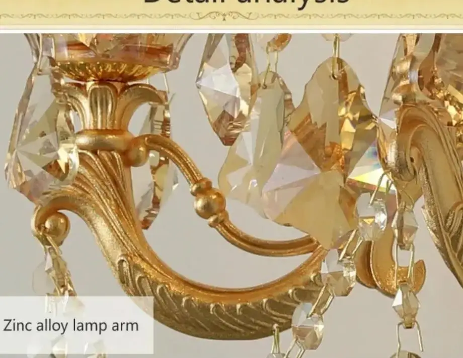 

Industrial Modern Corridor Bedroom Living Room Contemporary Bedside Crystal Wall Lamp