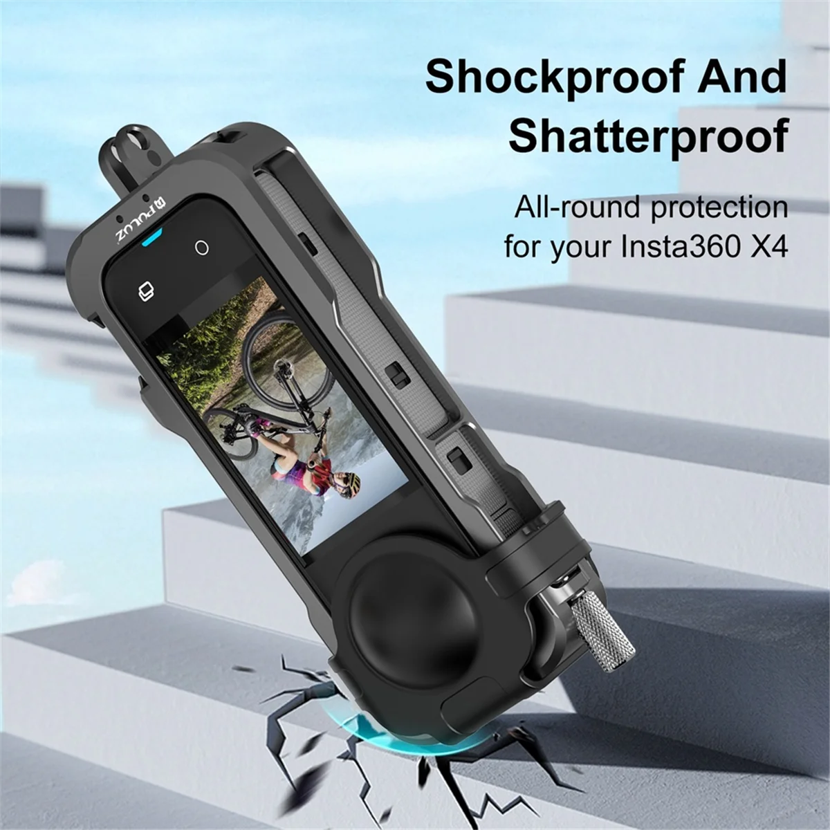 Camera Protective Bezel for X4 Panorama Camera Protective Bezel Rabbit Cage Cold Boot Expansion Case