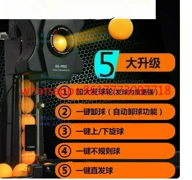Table Tennis Robot  Pong Ball Machine S6-PRO Automatic  Pong Robot TrainerRobot Machine with Net