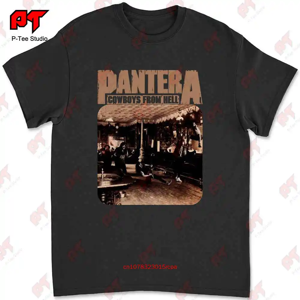 

Чехол для альбома Pantera Cowboys из Hell, Классическая футболка рок группы Pantera I0JC