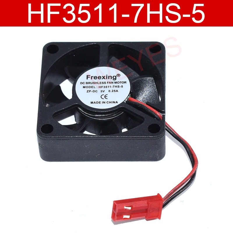 

For Freexing HF3511-7HS-5 3510 35X35X10MM 5V 0.25A 2Pin 35mm DC Mini Brushles 3D Printer Reprap cooling fan