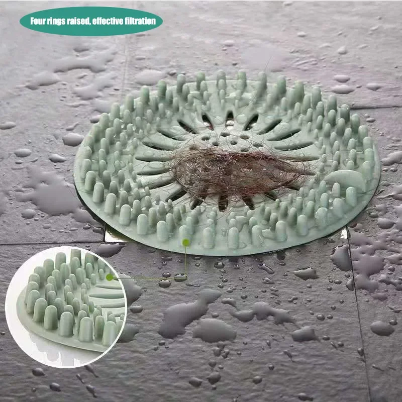 Sewer filter hair floor drain bathroom anti hair kitchen toilet bathroom cover magic tool sink anti clogging