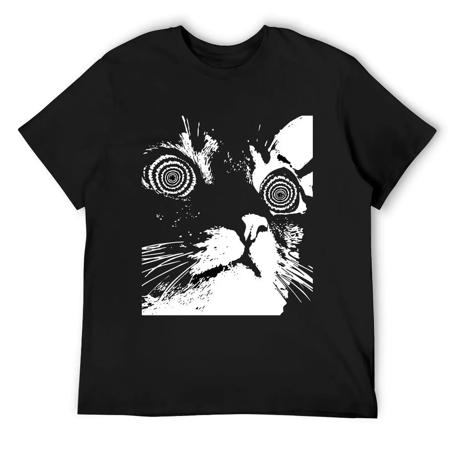 hypno cat v1.2 T-Shirt oversized t shirt sublime t shirts for men graphic