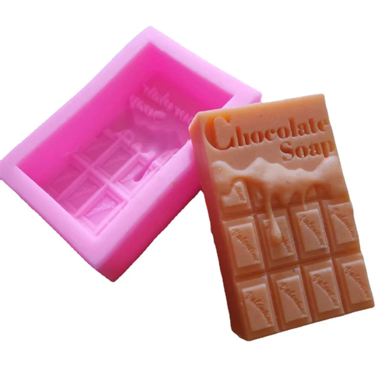 Chocolate Shape Silicone Mold Letter Aromatherapy Soap Candle Mold Fondant Mousse Cake Chocolate Baking Decoration Baking Tool