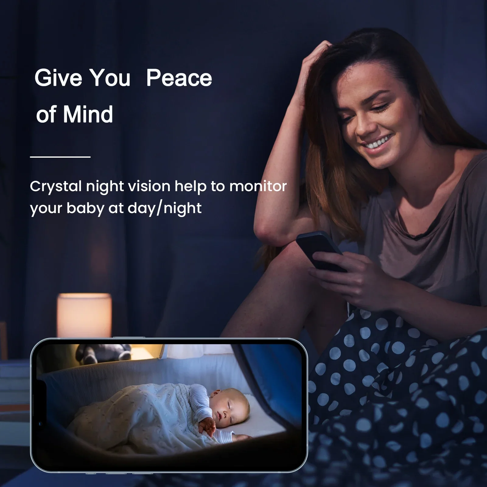 4MP HD Indoor Dual PTZ Camera Wifi Camera Indoor Smart Home Color Night Vision Auto Tracking Security Pet Baby Monitor