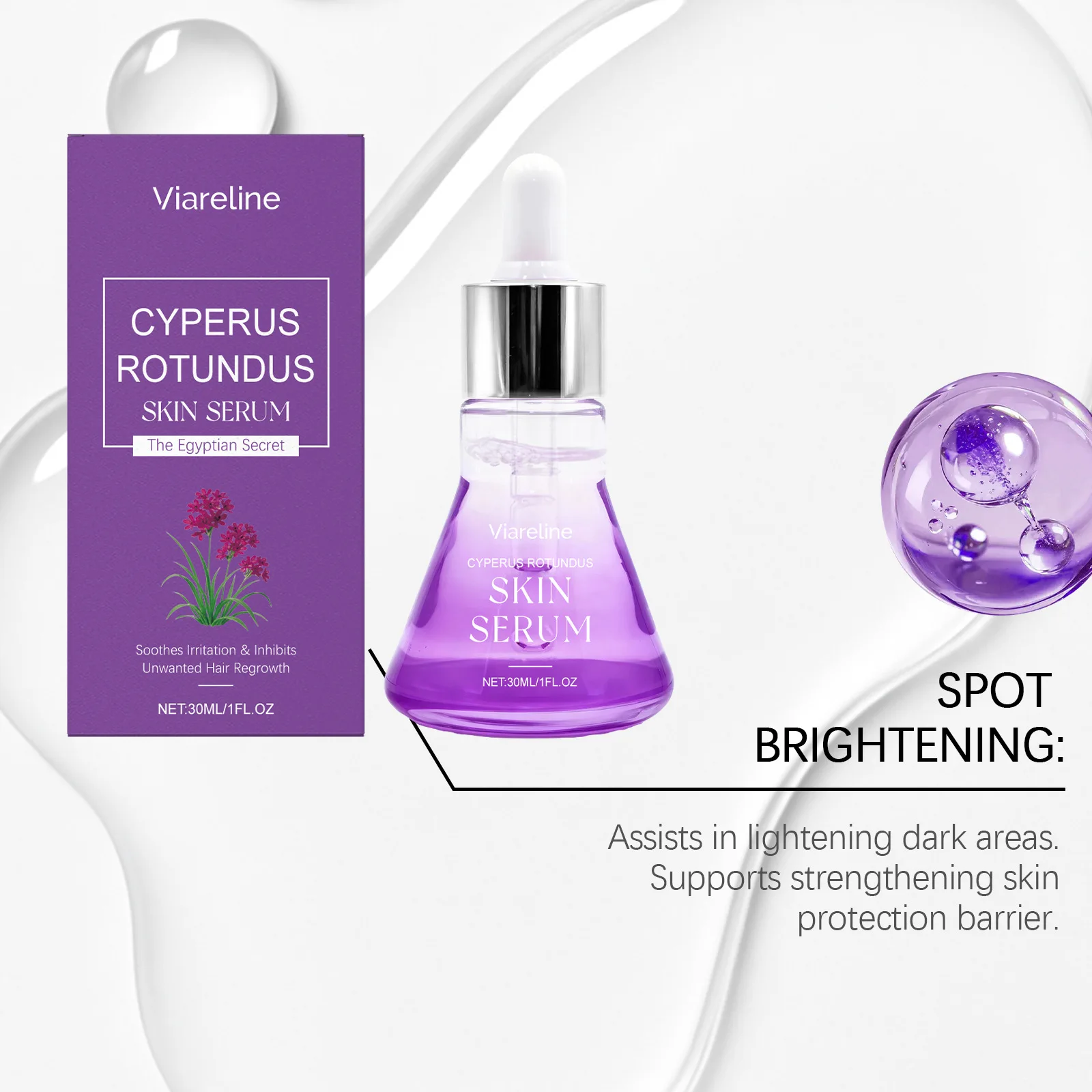 After Wax Shave Repair Serum Ingrown Hair Eliminator Calm Skin Redness Dark Spot Remover for Sensitive Bikini Underarm Body Care