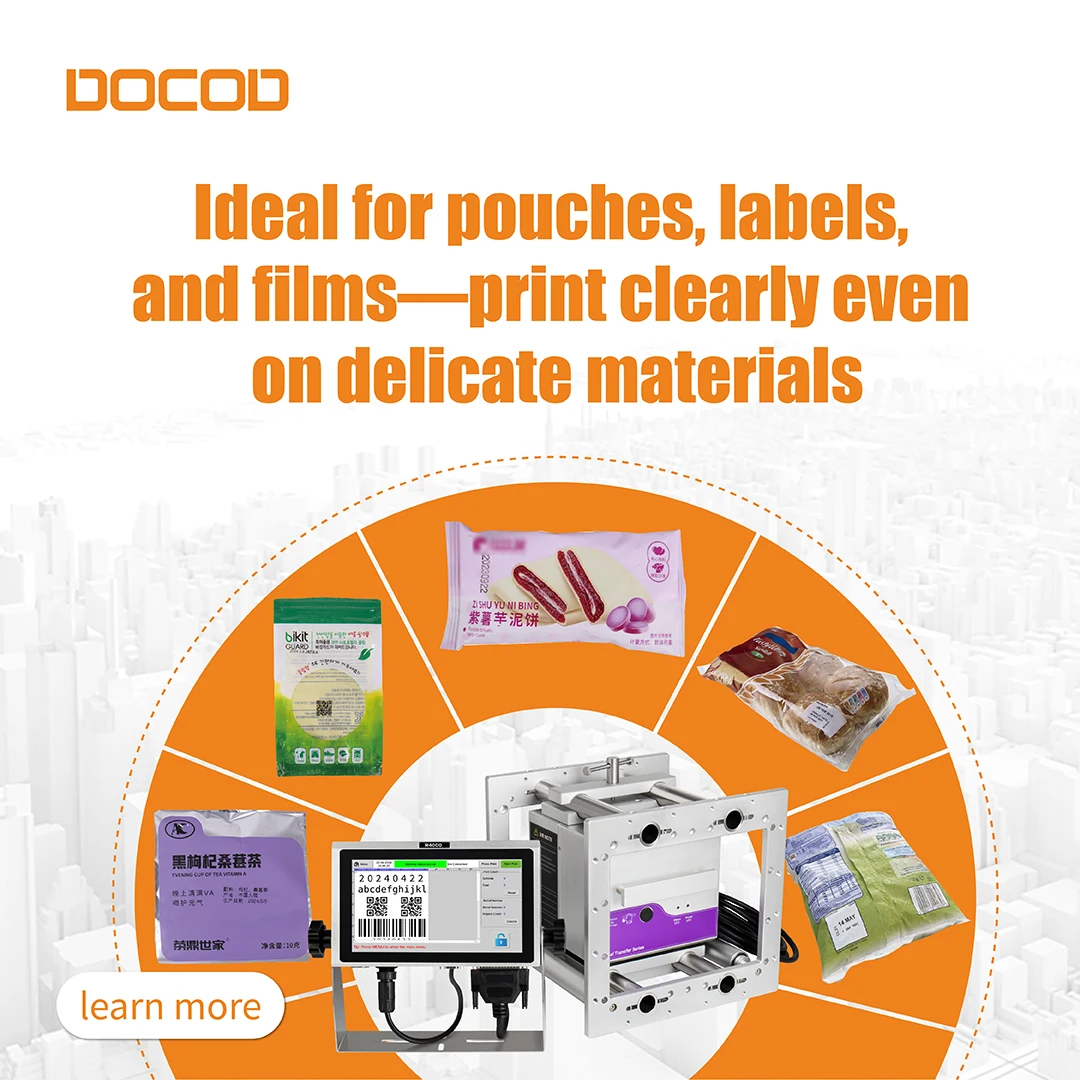 Trending Deals Docod Newest TTO R4000 Overprinter OEM/ODM Industrial Thermal Transfer Over Printers for  Food Film Package