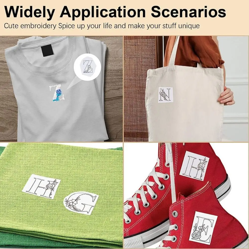 Flowers and Leaf Designs Stitching Embroidery Paper DIY Handmade Embroidery Crafts Embroidery Dissolving Transfer Paper