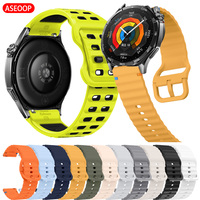 22mm Strap For Huawei Watch GT 5/4/3/2 Pro 46mm Silicone Band For Huawei GT5/GT4/GT3/GT2 Pro 46mm GT3 Runner Bracelet Smart soft