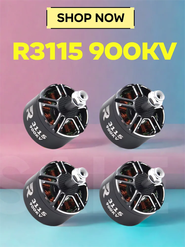 

3115 900KV 3-6S Brushless Motor for X-Class FPV Drone Freestyle Long Range RC Efficient heat dissipation High torque power