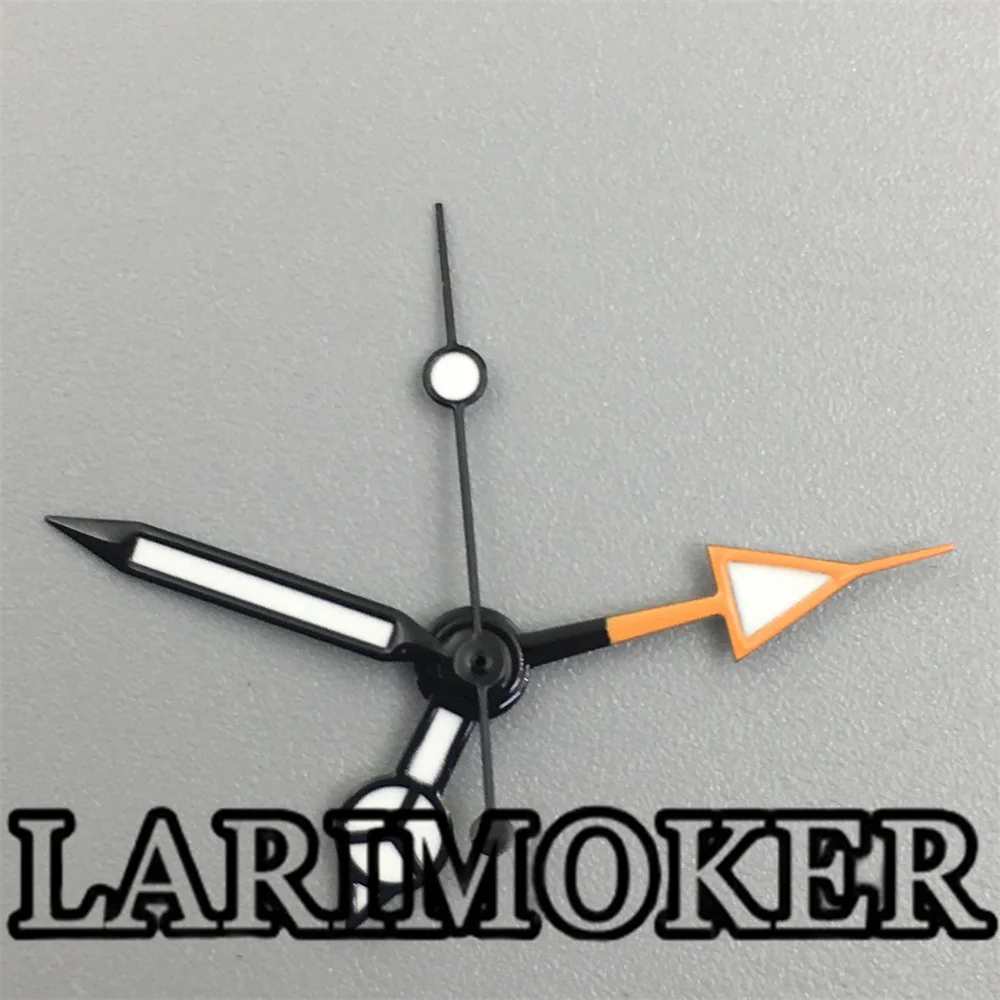 LARIMOKER GMT Стрелки для часов Черный Серебристый Золотой Розовое Золото GMT Набор стрелок 4 шт. с C3 Зеленый Светящийся Подходит для часов Rhonda515 -24h Механизм