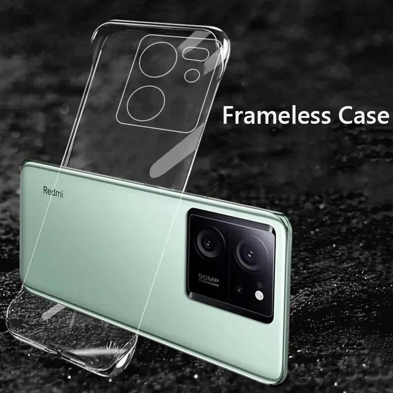 Frameless Clear Case for Xiaomi 13T Pro Redmi K60 Ultra Hard PC Ultra thin Bare Feeling Phone Cover Xiaomi13TPro K60Ultra Coque