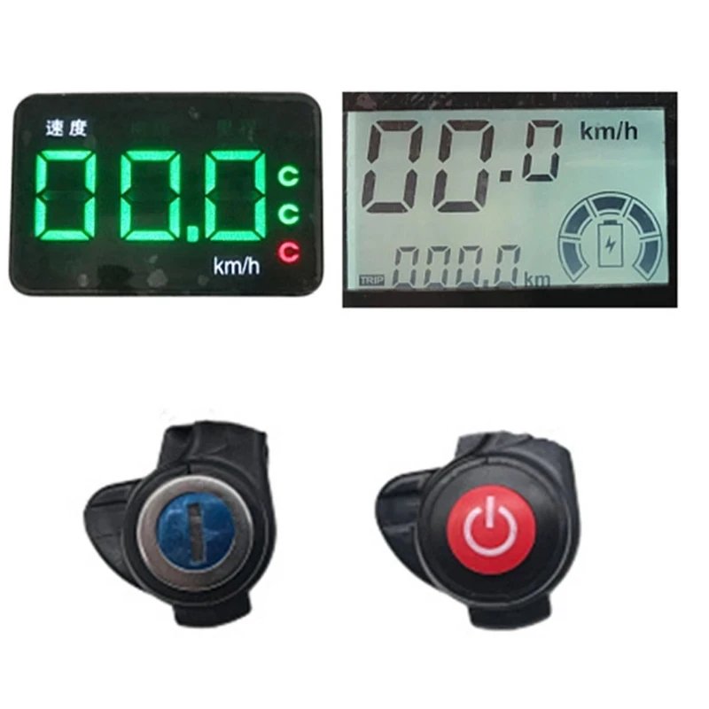 Compteur de vitesse, odomcirculation, accélérateur, écran LCD, verrouillage de la croisière, indicateur de batterie, scooter électrique, vélo, VTT, tricycle, pièces de bricolage, 36V, 48V, 60V