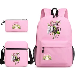 Sac à dos Anime Oke Roji Mitsuri, sac à crayons, sac à dos scolaire, nouveau, mignon, initié, 3 pièces